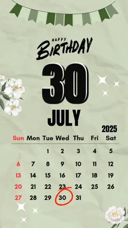hbd 30 July 2025