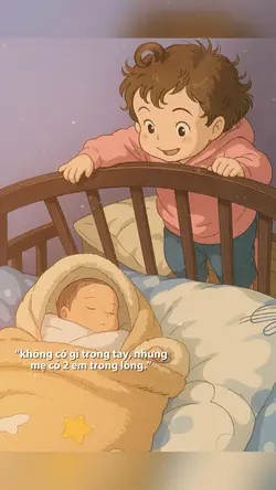 hai em bé của mẹ