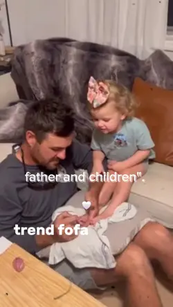 father and children
