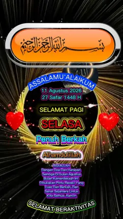 Selasa 11 Agustus