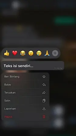 teks isi sendiri