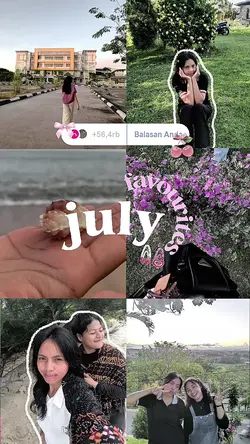 6 foto bulan july
