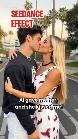 Dynamic hug and kiss