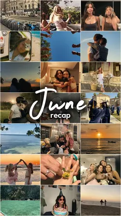 june recap collage