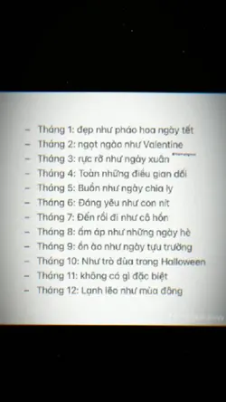 trend tháng 1
