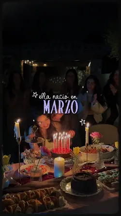 Ella nació en marzo🎂