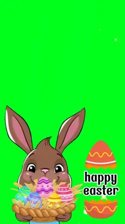 easter green screen