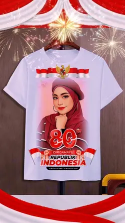 KAOS HUT RI 80TH