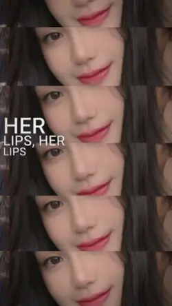 her lips