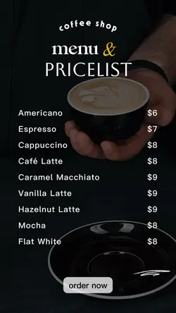 Menu & pricelist