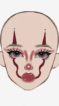 trend badut makeup