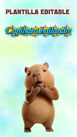Capibara bailando