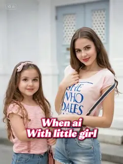 With little girl