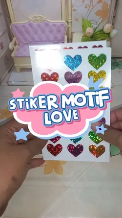 Stiker Motif Love