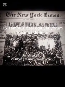 15 Temmuz şablon