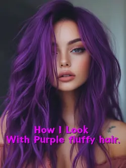 Purple Fluffy Hair