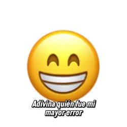 Mi mayor error