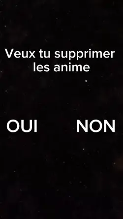 supprimer les anime 