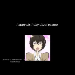 happy birthday dazai