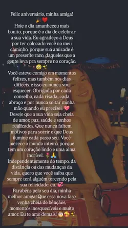 parabéns amiga