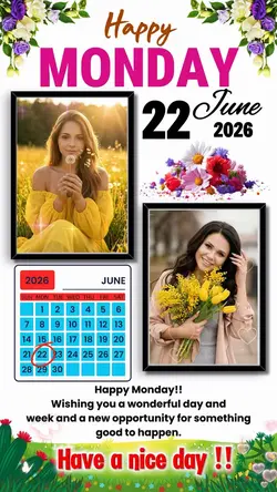 Monday 22 june 2026
