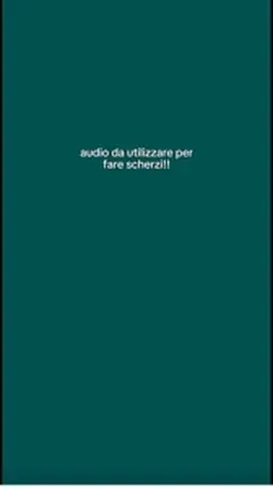 audio per scherzi!