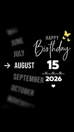 HBD LOVE 15 AUGUST