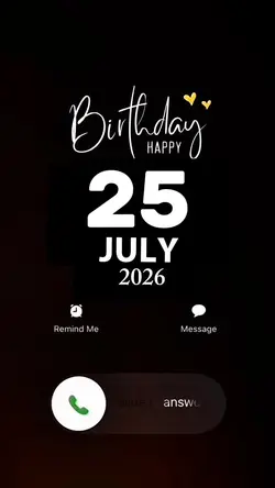 Hbd 25 July 2026