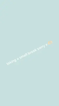 Taking a break