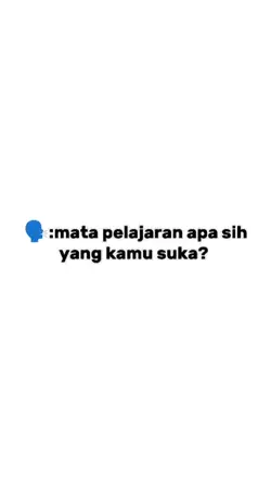 mata pelajaran apa 