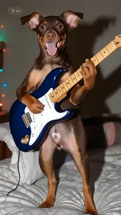 Seu pet guitarrista