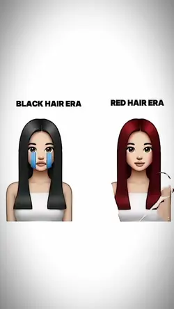 black x red hair era