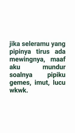 jika seleramu yang