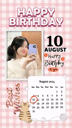 10 AUGUST HBD GIRL