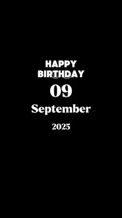 Hbd 9 september 2025