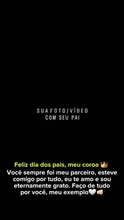 Feliz dia dos pais