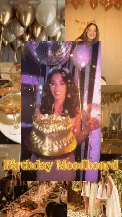 birthday moodboard