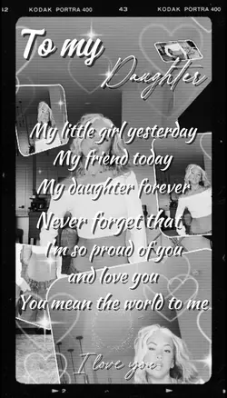 To my daughter 
