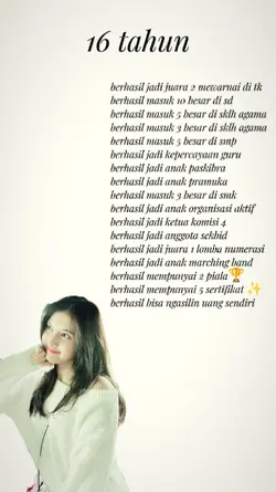 prestasi 16 tahun