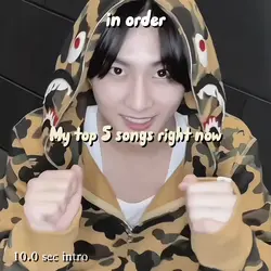 my top 5 songs