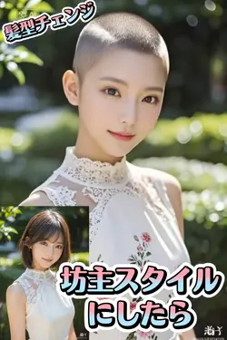 坊主スタイルにしたら
