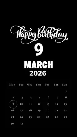HBD 9 MARCH 2026 