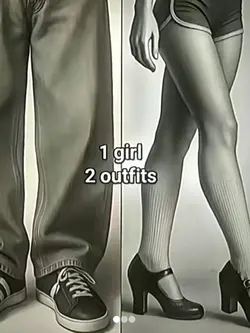 1 girl, 2 outfits 💄