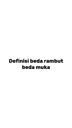 Definisi beda rambut