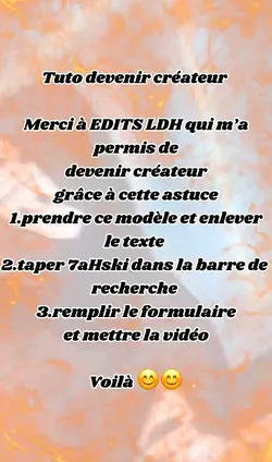 Tuto être créateur 