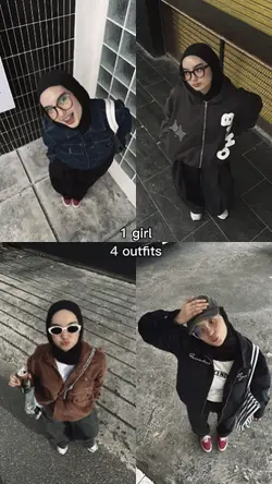 1 girl 4 outfits