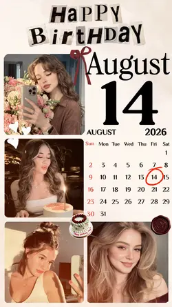 BIRTHDAY 14 AUGUST