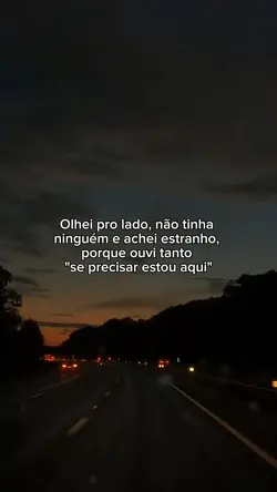 Olhei pro lado...