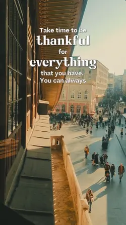 Be thankful