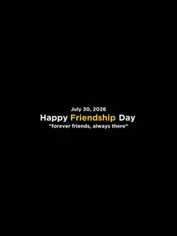 friendship day 2026